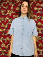 Vintage blouse - blauw / lichtblauw - 42 / XL, Kleding | Dames, Blouses en Tunieken, Gedragen, Blauw, Maat 42/44 (L), Vintage