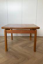 Deense Mid century vintage salontafel van Burchard-Nielsen, Ophalen, 50 tot 100 cm, 50 tot 75 cm, Teakhout
