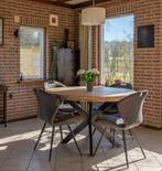 Mooie ronde eettafel - 130cm, Ophalen, Gebruikt, 100 tot 150 cm, Rond