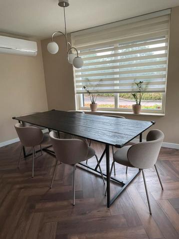WOOOD Silas Eettafel – Essen Blacknight – 220x90 cm