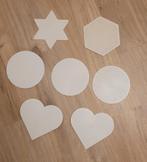 Grondplaat strijkkralen groot hart, ster, cirkel, zeshoek, Kinderen en Baby's, Ophalen of Verzenden, Zo goed als nieuw