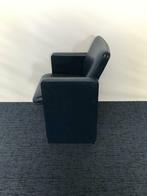 5 x Fauteuil Poltrona Frau THF, Tito Agnoli, blauw leer, 75 tot 100 cm, Gebruikt, Leer, 75 tot 100 cm