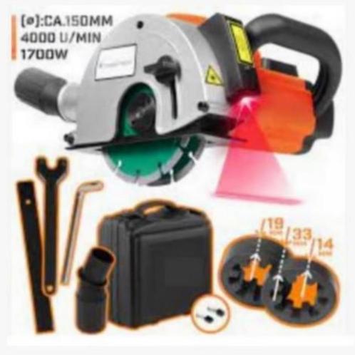 Muurfrees muurgroefzaag sleuvenfrees + laser GRATIS BEZORGD!, Doe-het-zelf en Verbouw, Gereedschap | Freesmachines, Nieuw, Elektrisch