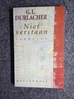 Niet verstaan; door Prof GL Durlacher #Joods #Jaren50, 20e eeuw of later, Prof GL Durlacher, Nieuw, Ophalen of Verzenden