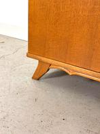 Vintage linnenkast eiken hout jaren 50/60 legkast kleding, Huis en Inrichting, Kasten | Kledingkasten, Ophalen, 100 tot 150 cm