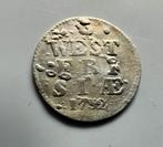 Dubbele wapenstuiver 1752 West Friesland zilver VOC?, Postzegels en Munten, Munten | Nederland, Vóór koninkrijk, Zilver, Losse munt