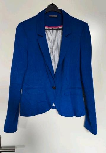 Fel blauw paars jasje van Jessica maat 36 tricot beschikbaar voor biedingen