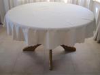 Prachtig beige tafelkleed rond 160 cm zo goed als nieuw., Ophalen of Verzenden, Zo goed als nieuw, Rond