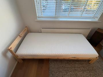 NEIDEN bedframe 90x200 met lattenbodem & matras - afbeelding 6