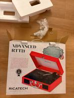Ricatech RTT21 Rode Koffermodel Platenspeler met Bluetooth, Overige merken, Nieuw, Ophalen of Verzenden, USB-aansluiting