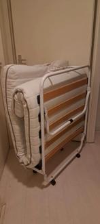 Opklapbed / Logeerbed met matras 190x80, Huis en Inrichting, Ophalen, Gebruikt, Eenpersoons, Wit