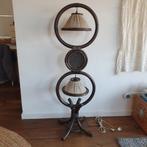Vintage bamboe/ rotan vloerlamp, Ophalen, Gebruikt, ., 100 tot 150 cm