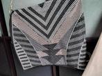 Leuk schoudertasje met glitter kraaltjes, Ophalen of Verzenden, Zo goed als nieuw, Zwart