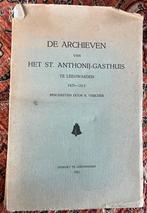 De Archieven van het Anthonij-Gasthuis Leeuwarden., Ophalen of Verzenden