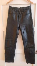 Leren broek zwart Maat 29, Ophalen of Verzenden, Gedragen, Zwart