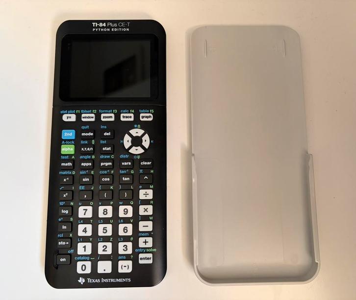 TI-84 Plus CE-T Grafische Rekenmachine - incl snoertjes, Diversen, Rekenmachines, Zo goed als nieuw, Grafische rekenmachine, Ophalen of Verzenden