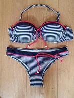 Nieuwe blauw/witte gestreepte bikini XL (85B)., Kleding | Dames, Badmode en Zwemkleding, Ophalen of Verzenden, Zo goed als nieuw