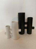 Set Tokyo Ikebana cilinder vazen van keramiek, Minder dan 50 cm, Gebruikt, Ophalen of Verzenden, Aardewerk of Porselein