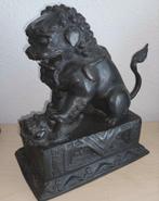 Bronzen Tempelleeuw, Antiek en Kunst, Ophalen of Verzenden