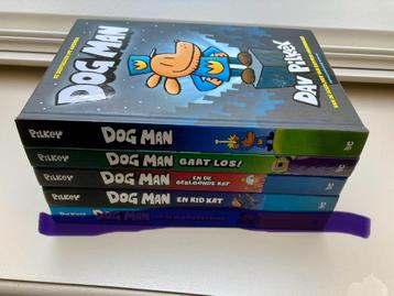 Pakket 4x boeken Dog man- Dav Pilkey ZGAN! Dogman boeken beschikbaar voor biedingen