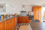 Complete keuken met RVS blad & inbouwapparatuur, Huis en Inrichting, Keuken | Complete keukens, Ophalen, Gebruikt, Bruin, Hoekkeuken