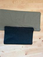 Boordstof olijfgroen 120x60 antraciet 220xx40, Hobby en Vrije tijd, Stoffen en Lappen, Overige kleuren, Verzenden, Ribstof, 30 tot 120 cm