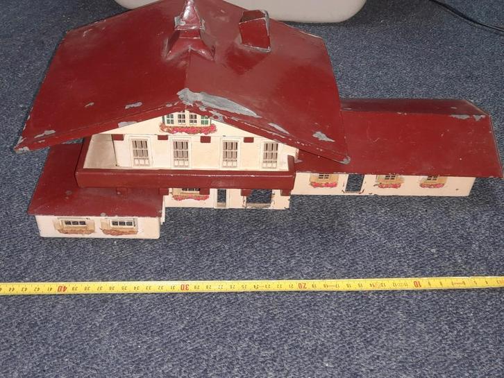 Oud blikken Zwitsers huis -, Antiek en Kunst, Antiek | Speelgoed, Ophalen of Verzenden