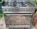 SMEG gasfornuis 6 pits, rvs, electrische oven, Ophalen, Gebruikt, 60 cm of meer, Gas