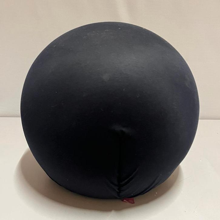 OPRUIMING vintage Baleri Italia ronde poef Tatino zwart, Huis en Inrichting, Banken | Voetenbanken en Poefen, Gebruikt, Minder dan 50 cm