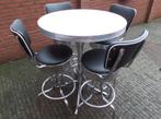 FIFTIES SIXTIES AMERIKAANSE BARKRUKKEN BEL AIR BAR TAFEL, Huis en Inrichting, Barkrukken, Ophalen, 60 tot 90 cm, Met voetsteun