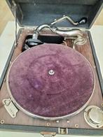 antieke grammofoon in koffer, Ophalen of Verzenden