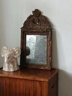 Doorleefde Antieke Franse Bruidsspiegel, Ophalen, Rechthoekig, Minder dan 50 cm, Minder dan 100 cm