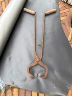 Antieke Houtklem / Boomstamklem met Houten Handvatten, Ophalen