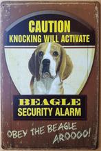 Beagle security service reclamebord van metaal wandbord