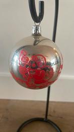 Oude kerstbal met hoornspeler en huisjes, Diversen, Kerst, Ophalen of Verzenden