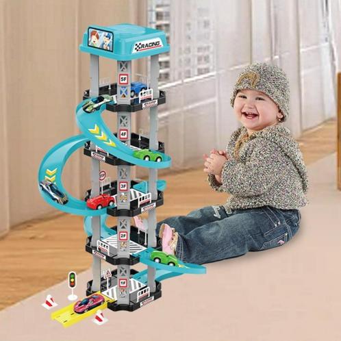 Racegarage - Race - 5 Verdiepingen Racetrack - Drift en Win!, Kinderen en Baby's, Speelgoed | Educatief en Creatief, Nieuw, Verzenden