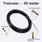 Trekveer 30meter Kabeltrekker Veerband Nylon Bedrading Zwart, Ophalen of Verzenden, Nieuw