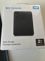 WD Elements 2TB Externe HDD - Nieuw in Doos!, Computers en Software, Harde schijven, HDD, Nieuw, Ophalen of Verzenden, Desktop