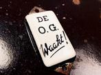 GERESERVEERD ! / Knap & oud deurpostje in emaille, Antiek en Kunst, Verzenden
