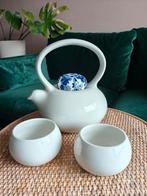 Royal Delft Belly theepot en theekoppen Delfts Blauw, Huis en Inrichting, Keuken | Servies, Ophalen, Keramiek, Overige typen, Zo goed als nieuw