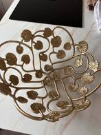 Gouden Decoratie Schaal - Eric Kuster Stijl, Huis en Inrichting, Overige materialen, Schaal, Nieuw, Ophalen of Verzenden