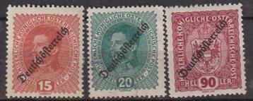 Oostenrijk 1918 Keizer + Wapen met Opduk DuitsOostenrijk ong beschikbaar voor biedingen