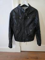 Korte leren jas, maat S, unisex, Ophalen of Verzenden, Zo goed als nieuw, Maat 46 (S) of kleiner, Bruin