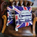 Sierkussen classic Mini Cooper , Engels., Ophalen, Zo goed als nieuw, Vierkant