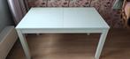 Ikea Bjursta Uitschuifbare Tafel - Wit, Huis en Inrichting, Tafels | Eettafels, Ophalen, Gebruikt, 200 cm of meer, 50 tot 100 cm
