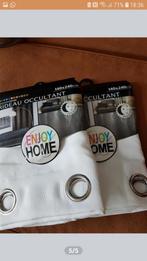 GORDIJNEN, Huis en Inrichting, Stoffering | Gordijnen en Lamellen, 200 cm of meer, Wit, 150 tot 200 cm, Nieuw