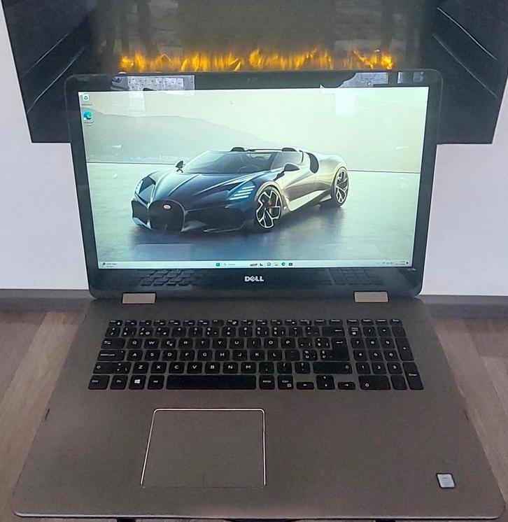 Dell inspiron i7 17 inch touchscreen Opslag 256GB SSD, Computers en Software, Windows Laptops, Zo goed als nieuw, 17 inch of meer