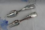 Biedermeier lepel en vorkje – zilver, Antiek en Kunst, Antiek | Bestek, Ophalen of Verzenden