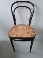 Vintage thonet stoel bruin met webbing, Antiek en Kunst, Ophalen of Verzenden