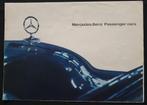 Mercedes Benz vouw brochure 1963 Passenger cars, Boeken, Auto's | Folders en Tijdschriften, Ophalen of Verzenden, Zo goed als nieuw
